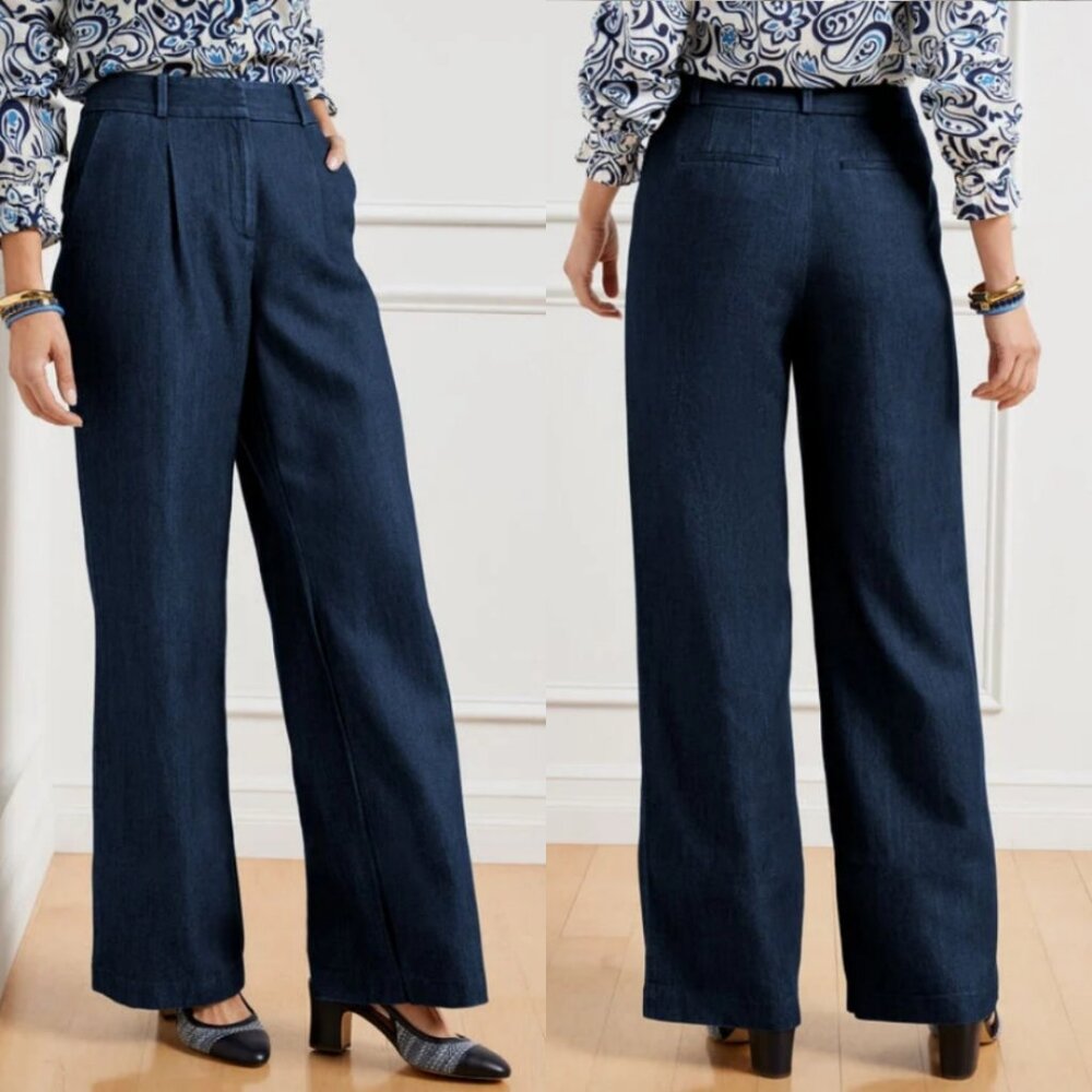 TALBOTS Weston Wide Leg Trouser Jeans - Picture 9 of 11